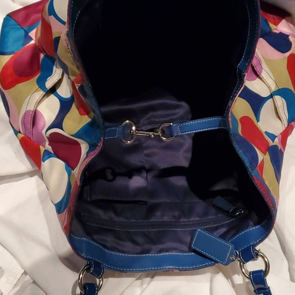 COACH SATIN SIGNATURE BEAUTIFUL SATCHEL - Picture 3 of 8